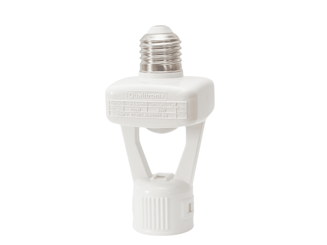 Sensor de Presença QA17M Soquete E27 48W LED com Fotocélula Qualitronix